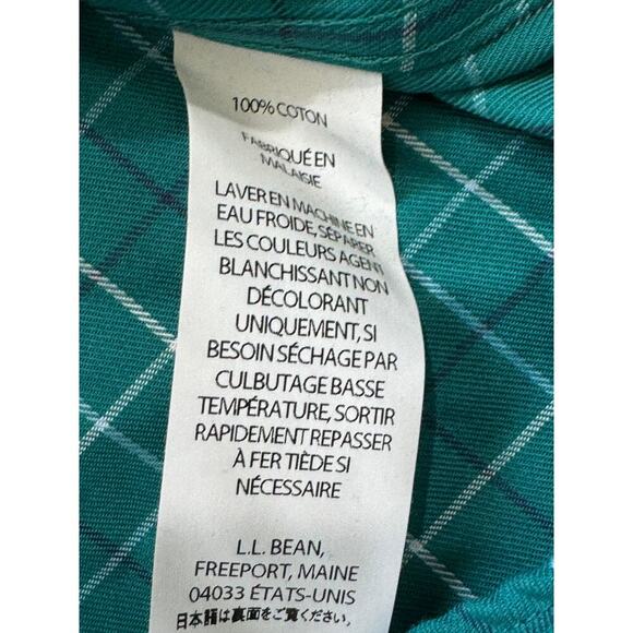 L.L. BEAN, Oxford, short sleeve, Size Large, Wrinkle Resistant, Traditional Fit - Picture 5 of 6